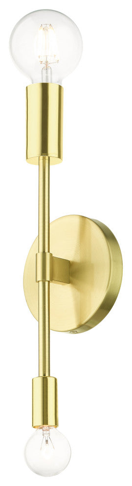 Satin Brass Contemporary Sconce