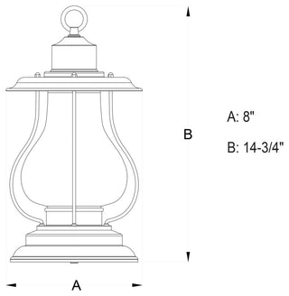 Vaxcel Lighting T0219 Dockside 1 Light Mini Pendant - Weathered Patina
