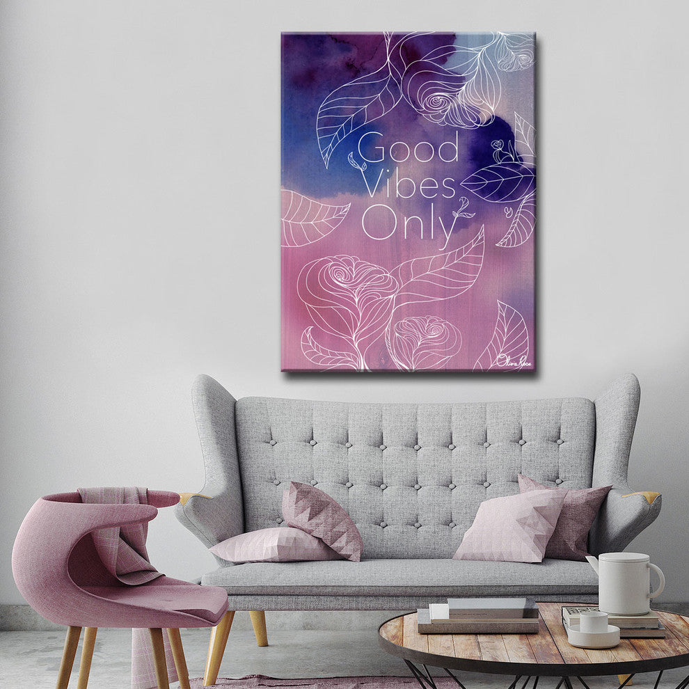 Ready2Hangart Good Vibes By Olivia Rose Canvas Art , 16" Hx12" W
