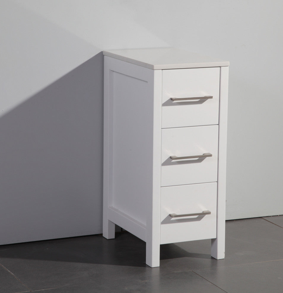 Vanity Art Vanity Cabinet, 12", White