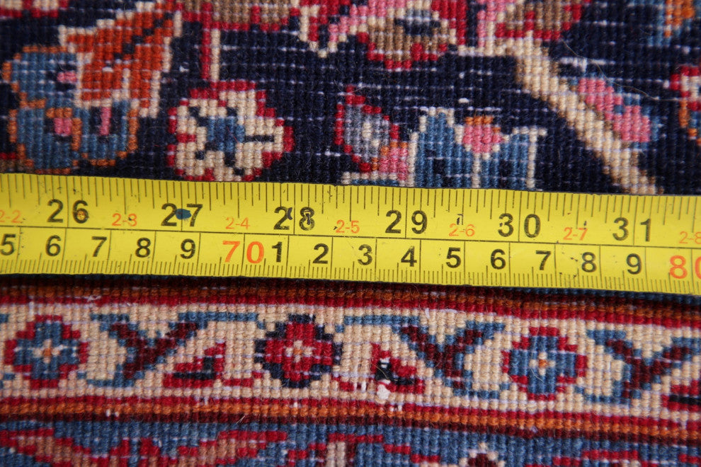 Consigned, Oriental Vintage-Style Handmade Area Rug Persian, Red, 10x13