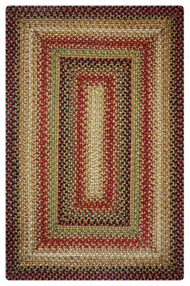 Homespice Dcor Gingerbread Jute Braided Rug 20X30" Rectangular