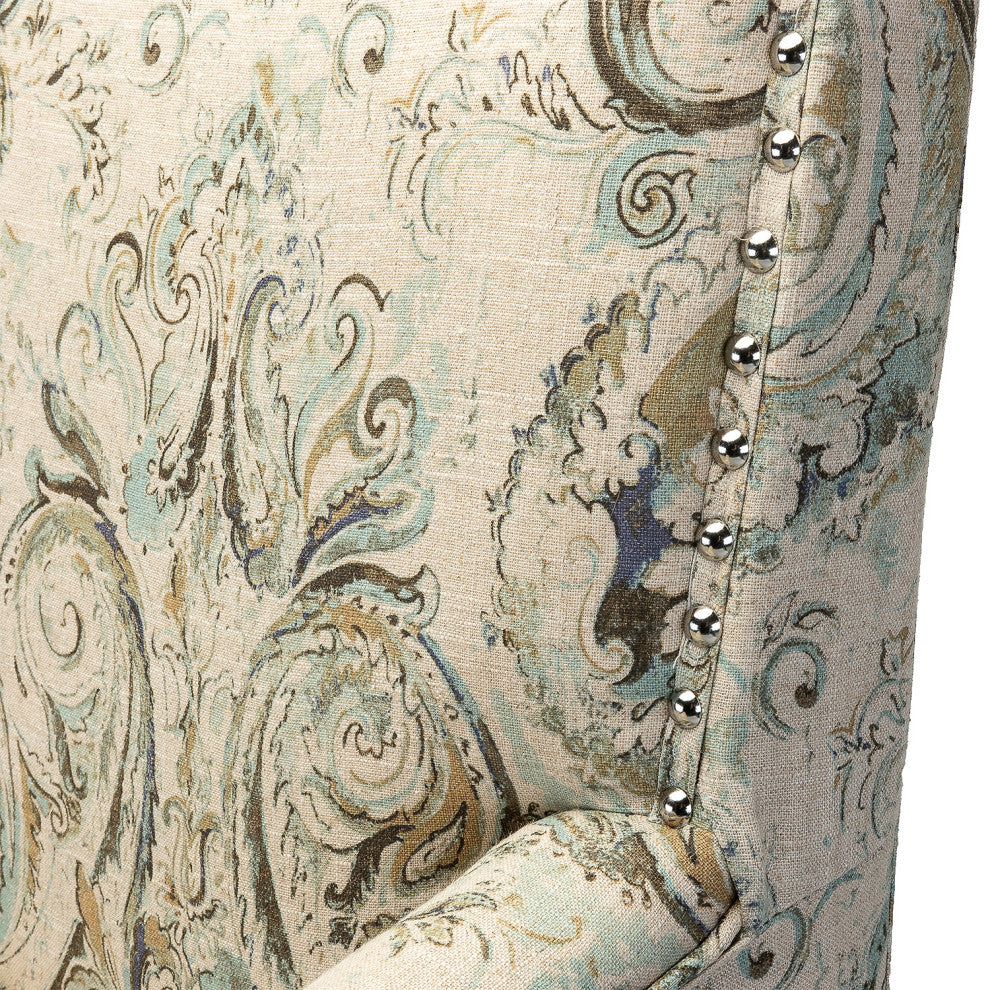 Herrera Classic Armchair With Pattern, Paisley Beige