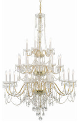 Crystorama Lighting Group 1156-CL-MWP Traditional Crystal 25 - Polished Brass