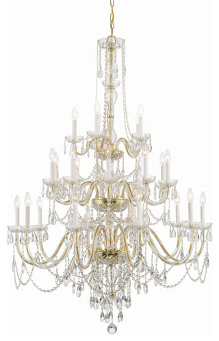 Crystorama Lighting Group 1156-CL-MWP Traditional Crystal 25 - Polished Brass