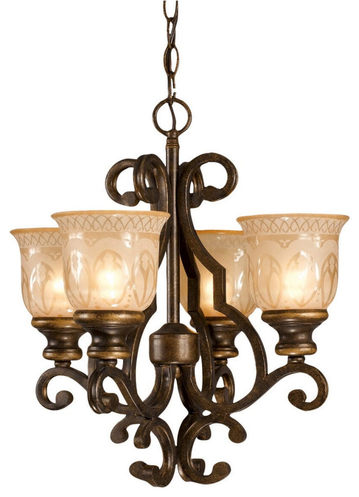 Norwalk Mini Chandelier in Bronze Umber