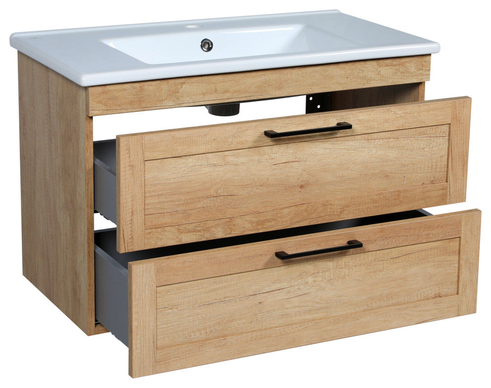 Bathroom Vanity Palm Beach Teak Wood 34" No Mirror