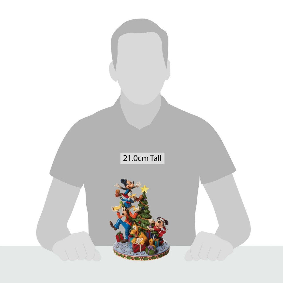 Jim Shore Merry Tree Trimming Polyresin Disney Fab 5 Mickey Mouse 6008979