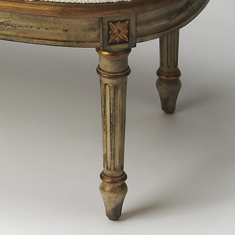 Butler Mansfield Guilded Cream Bench