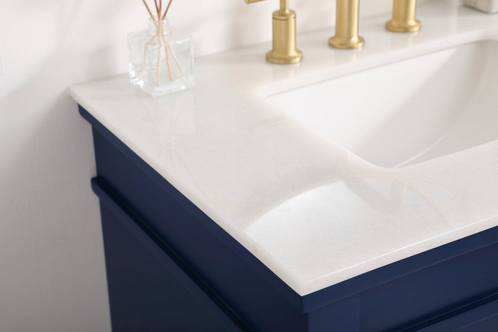 Lewis 30" Single Bathroom Vanity, Blue