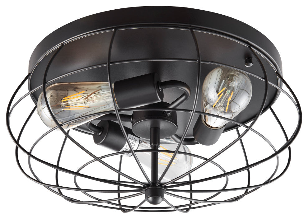 Brixton 3 Light 15.35' Diamter Flushmount Mount Ceiling Fixture