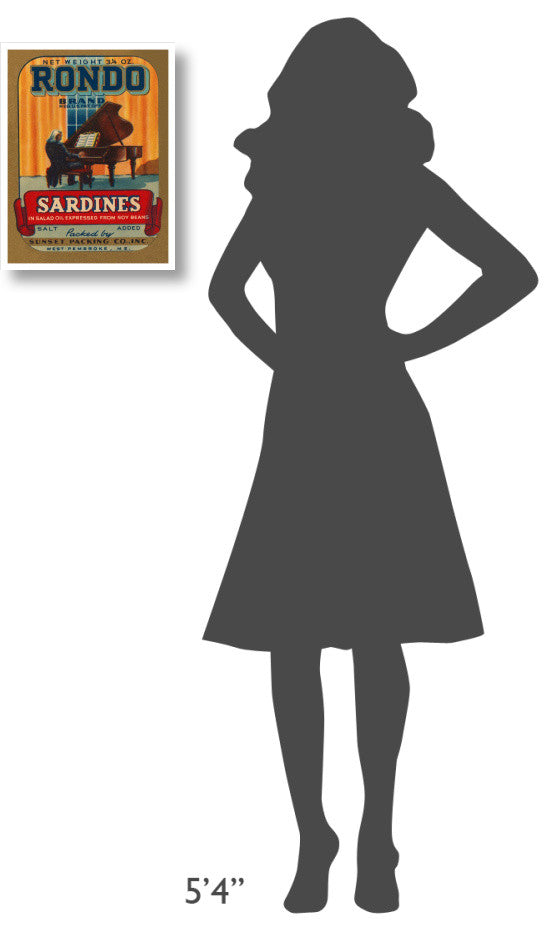 "Rondo Brand Sardines" Digital Paper Print by Retrolabel, 14"x18"