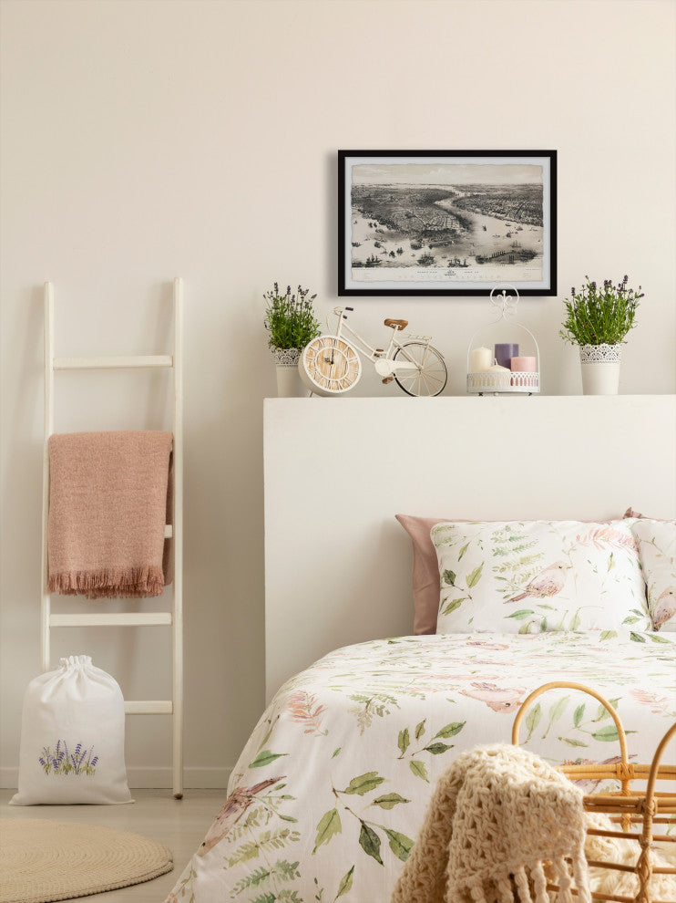 "Atlantic Ocean" Framed Painting Print, 24x16