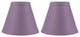 3x6x5" Linen Chandelier Lamp Shade, Dusty Pink, Set of 2