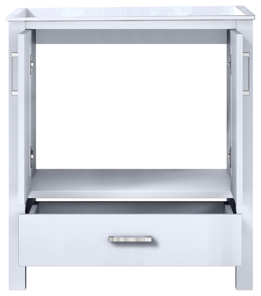 Jacques 30" White Vanity Cabinet Only