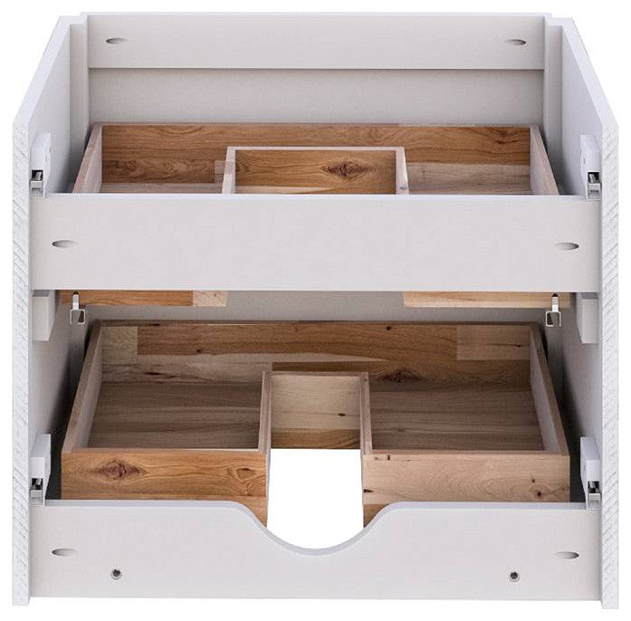 Fresca Formosa Modern 23" Rustic White Wall Hung Bathroom Cabinet