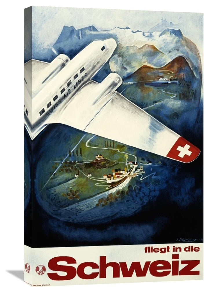 "Fliegt In Die Schweiz" Artwork
