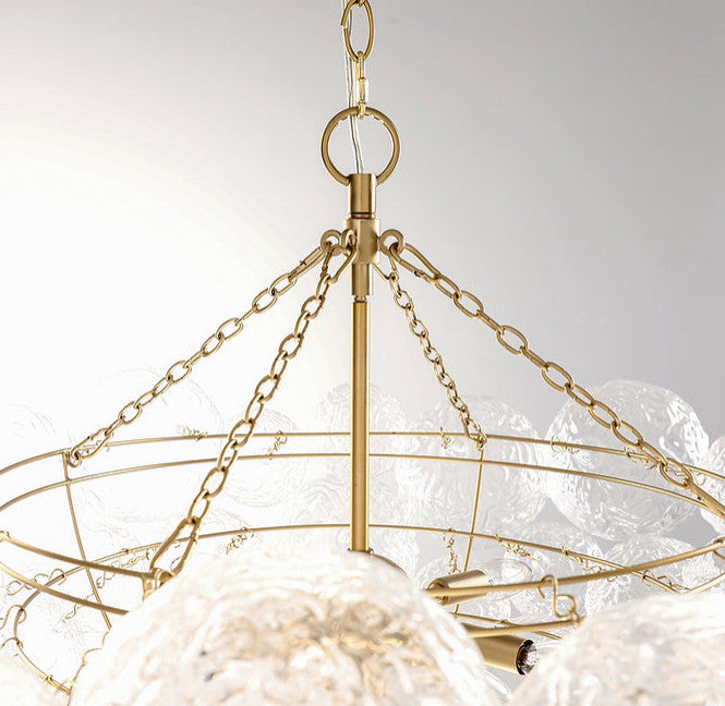 Seraphina Ice-ball Chandelier, D35"
