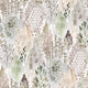 Taupe Watercolor Tree Mosaic Peel & Stick Wallpaper