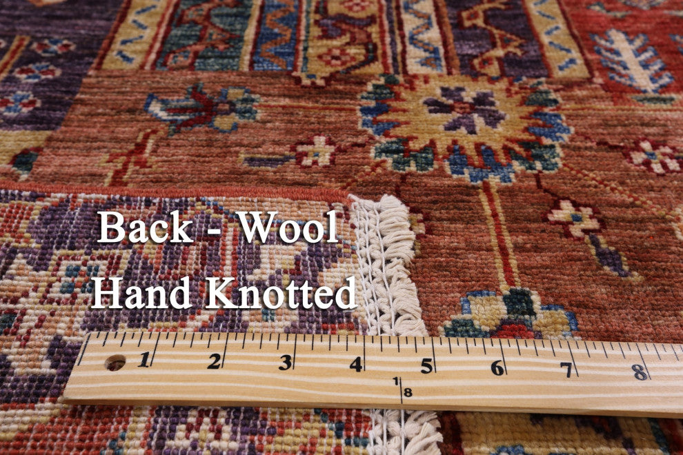 Hand Knotted Super Kazak Wool Rug 2' 10" X 4' 0" Q7584
