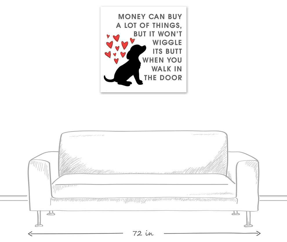 Designs Direct Creative Group Wiggle Butt 30x30 Canvas Wall Art