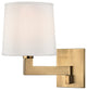 Fairport 1-Light Wall Sconce, Aged Brass, 8"