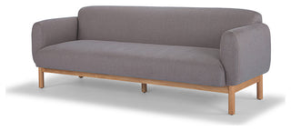 Metro, Tulum 3 Seater Sofa, Dark Brown