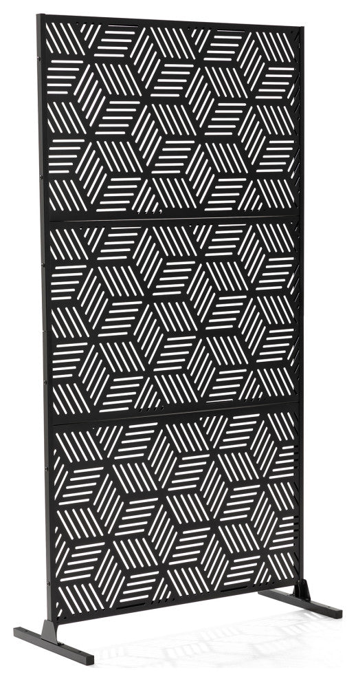 6ft Geometric Pattern Privacy Screen Fence