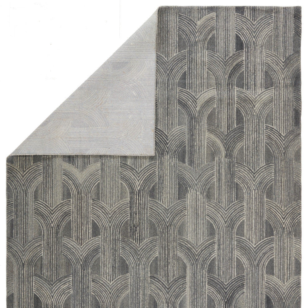 Verde Home by Jaipur Living Manhattan Handmade Gray Rug, 10' Rnd