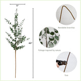 40" Artificial Eucalyptus Stems, Set of 3