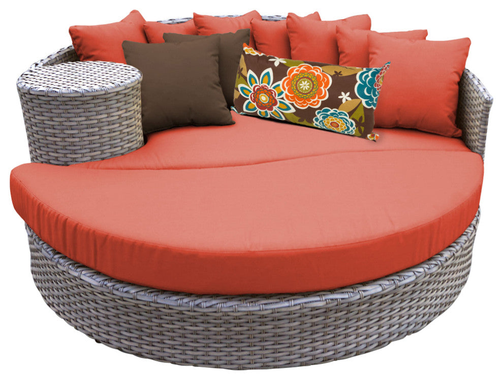 Oasis Circular Sun Bed, Outdoor Wicker Patio Furniture