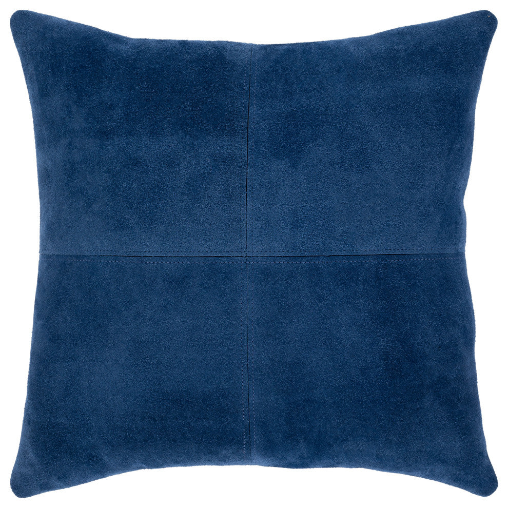 Surya Manitou Navy Pillow Shell With Polyester Insert 20"H X 20"W