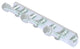 Pipeline 3 Position Multi Hook, Polished Chrome