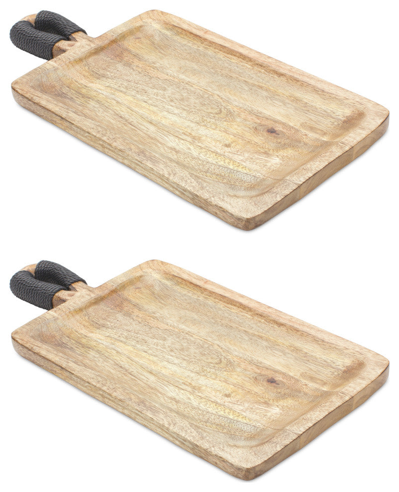 Mango Wood Tray, 2-Piece Set