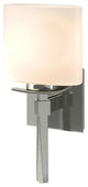 Beacon Hall Ellipse Glass Sconce, Sterling Finish, Opal Glass