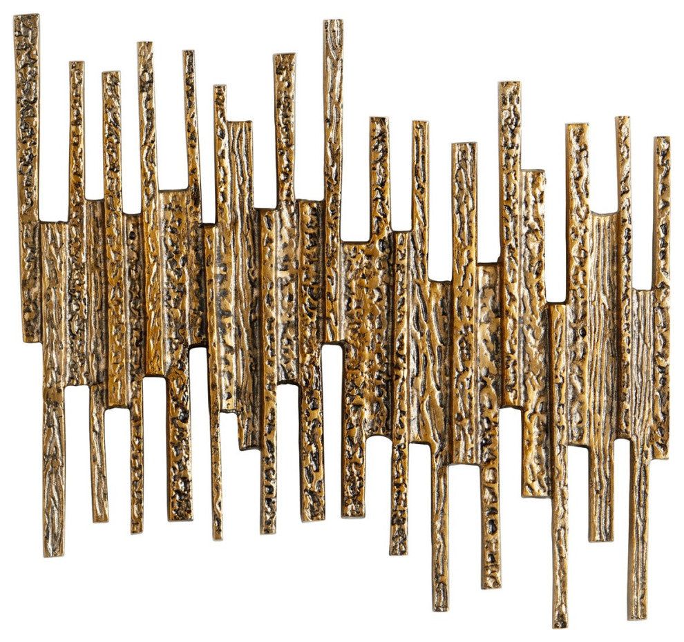 Cyan Medium Ledger Wall Decor 11311, Antique Brass