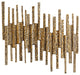 Cyan Medium Ledger Wall Decor 11311, Antique Brass