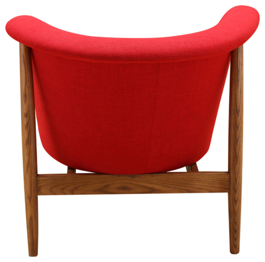 Modern Classics Ash Lounge Chair, Red