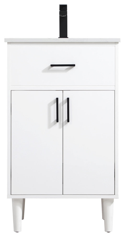 Home Living 20" Single Bathroom Vanity, White