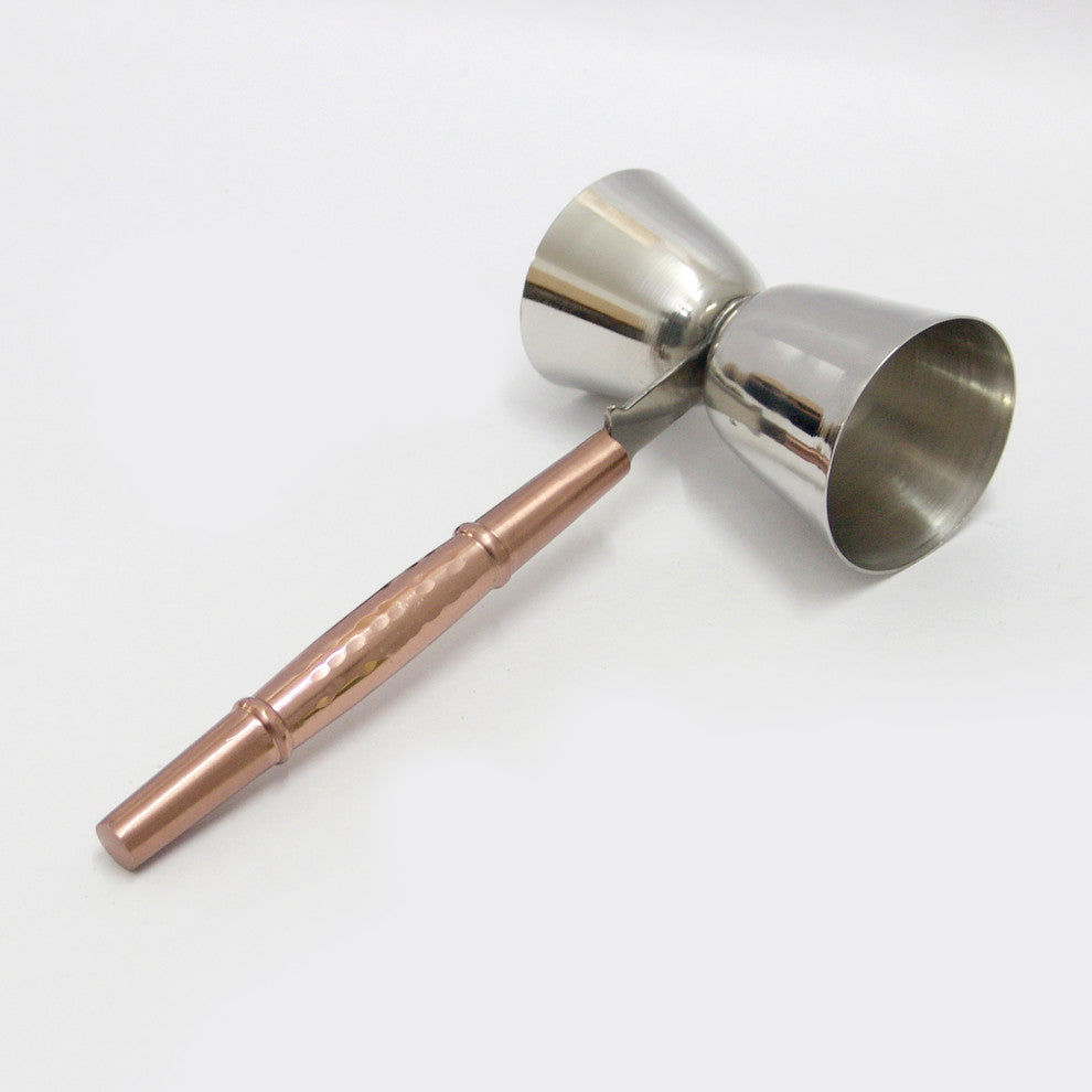 nu steel Sparrow Hammered Copper Jigger