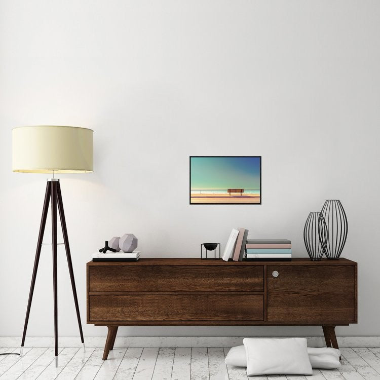 "The Bench" Framed Canvas Giclee by Arnaud Bratkovic, 23x16"