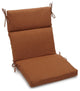 20"x42" Spun Polyester Outdoor Squared Seat/Back Chair Cushion, Mocha