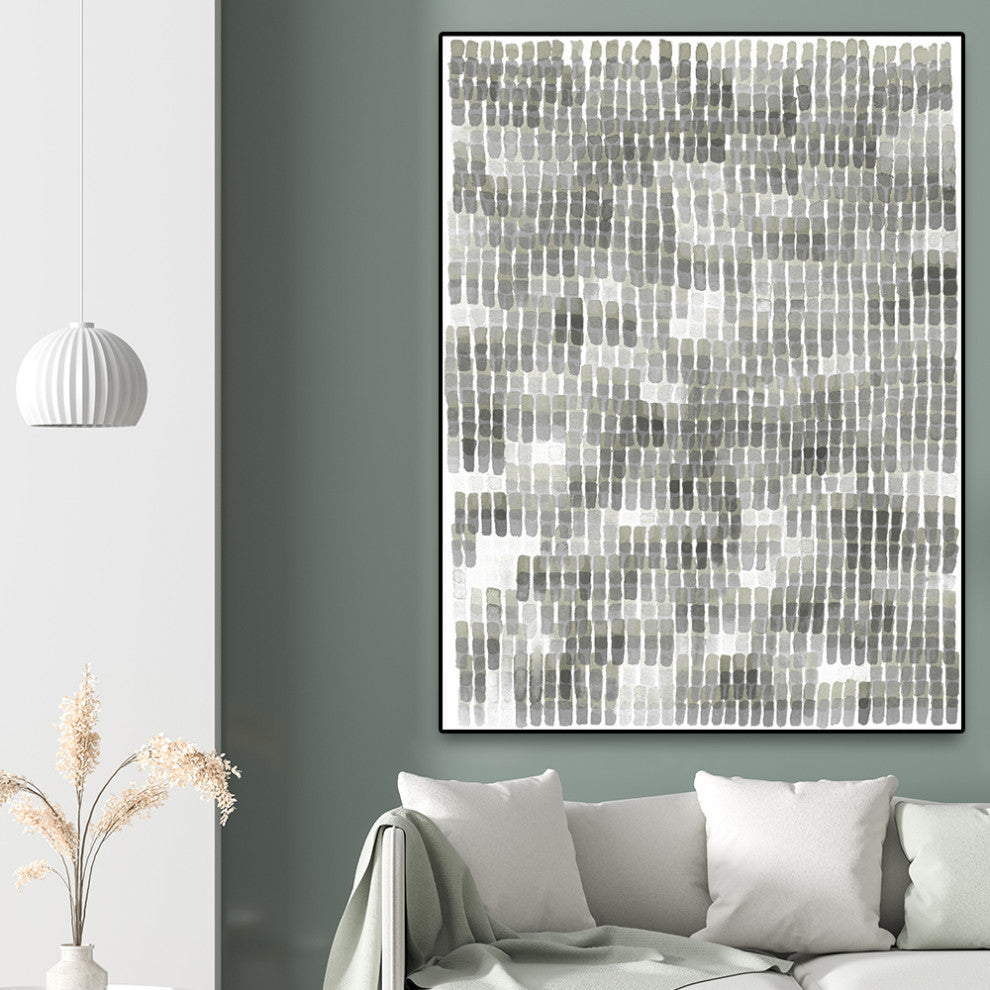 "Woven Reeds III" Oversized Framed Canvas, 60" x 40"