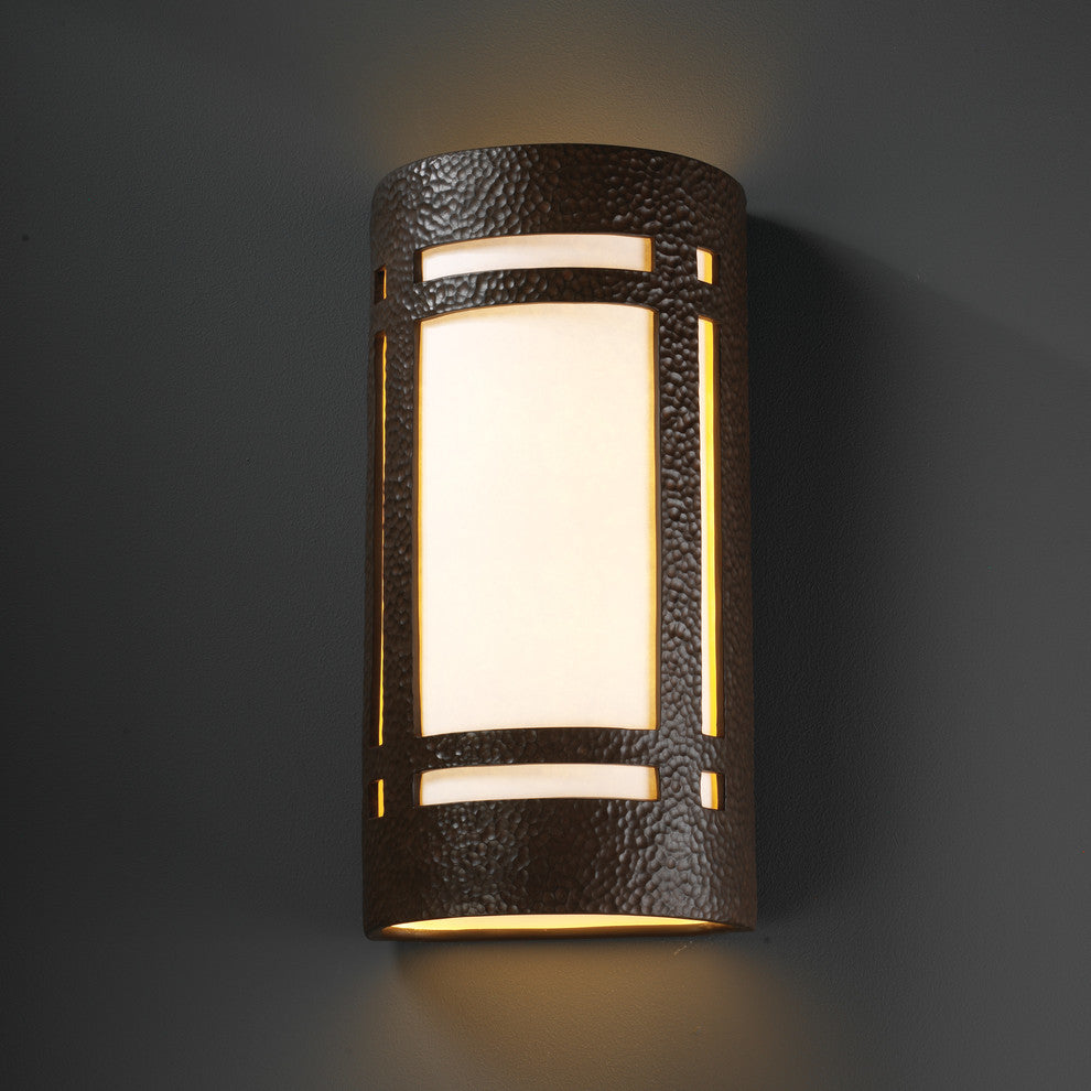 Ambiance Craftsman Window, Wall Sconce, Iron, White