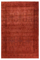 Fine Vibrance, One-of-a-Kind Hand-Knotted Area Rug Pink, 6'3"x9'3"