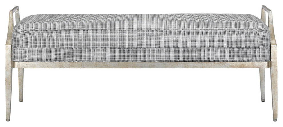 Torrey Tuxedo Silver Bench
