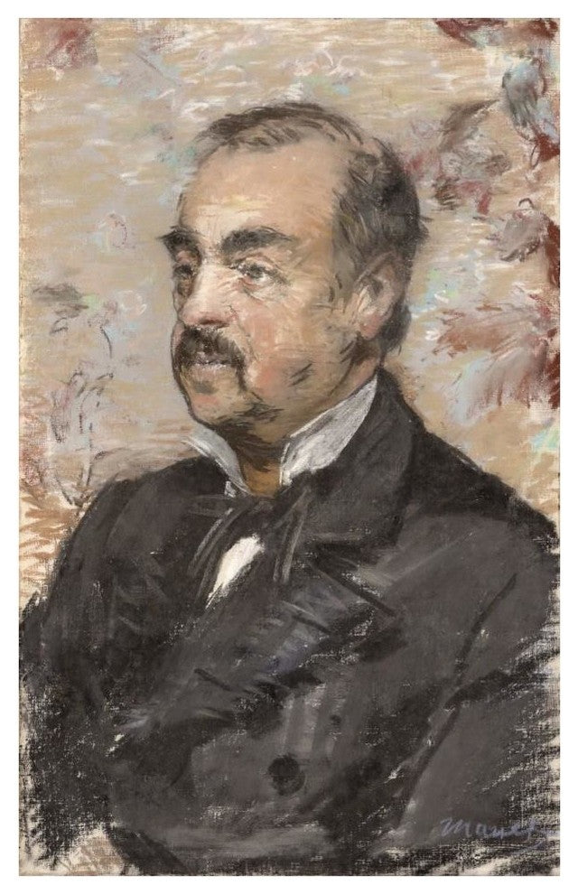 "Portrait of Julien de la Rochenoire" Print by Edouard Manet, 27"x42"