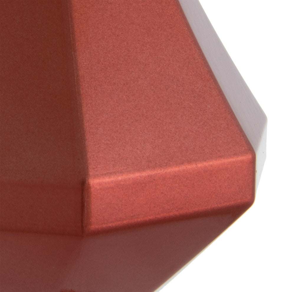 Vickerman Mc191071D 8" Coral Candy Finish Diamond Finial Ornament, Pack of 2