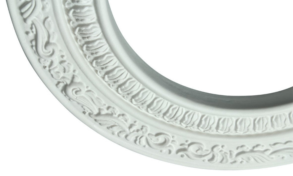 Spot Light Trim Medallions 6" ID White Urethane Pack of 5 Renovators Supply