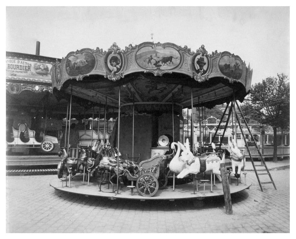 "Paris, 1923 - FÃªte du TrÃ´ne, Street Fair" Print by EugÃŒÂ¬ne Atget, 24"x20"